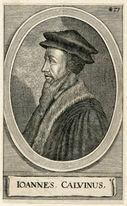 Portrait of the French theologian John Calvin by French School