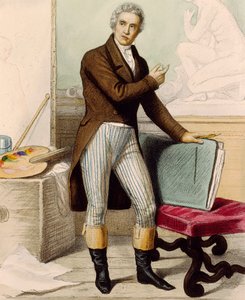 Portrait of the painter Jacques-Louis David by French School