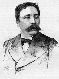 Portrait of the painter James Bertrand (1825-1887). by French School