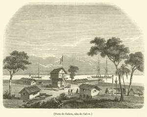 Post of Gabon, Coast of Gabon (engraving)