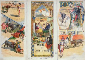 Poster advertising the Bullring at Malo-les-Bains, end 19th century by French School