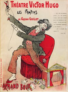 Poster for Les Pantins by Gustave Grillet at the Theatre Victor Hugo, Late 19th Century