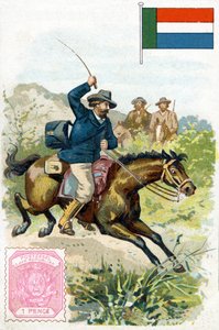 Postman delivering the mail in the Transvaal, late 19th century by French School
