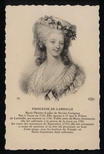 Princesse De Lamballe by French School