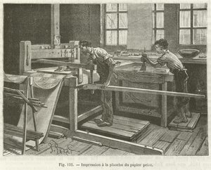 Printing Wallpaper by French School
