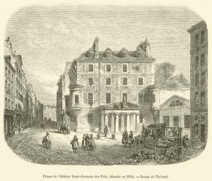 Prison of the Abbey of Saint-Germain des Pres, Demolished in 1854 by French School