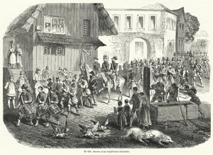 Procession of Gustav Struve and German Republicans, Revolution of 1848 by French School