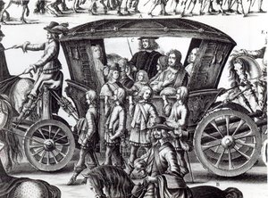 Procession of the entry of the young king Louis XIV as a child in the city of Paris on the 18th August 1649 (detail)