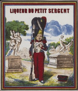 Product label for Liqueur du Petit Sergent