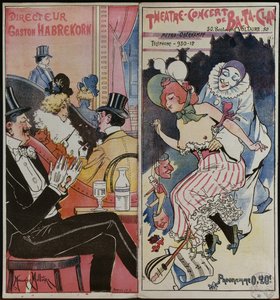 Programme for the Ba-ta-clan Cafe Concert, c.1905