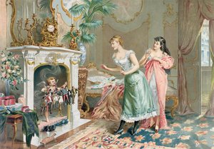Prostitutes discovering their Christmas Gifts, 1893