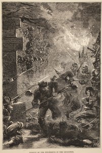 Pursuit of the Insurgents in the Catacombs, May 1871, illustration from Cassells History of the War between France and Germany, 1870-1871 by French School