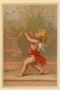 Putto Playing by French School