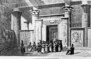 Pythagoras (c.580-500 BC) with the Egyptian Priests