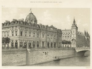 Quai de la Cité and Flower Market, 1876