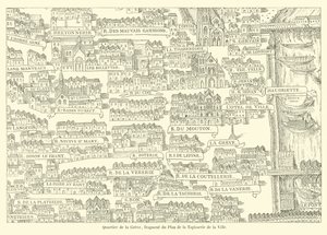Quarter of the Greve, fragment of the Plan of the Tapestry of the City