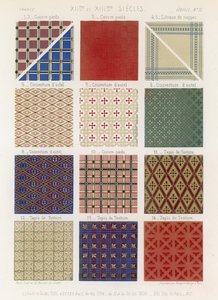 Quilts and Tapestries of the 12th and 13th Centuries by French School