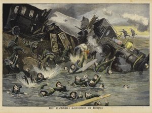 Rail accident at Dorpat, Russia, 1897
