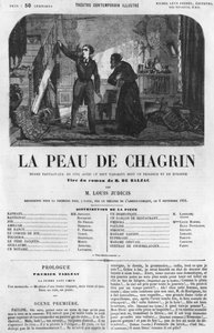 Raphael de Valentin and the shopkeeper, illustration from 