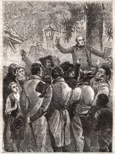 Reading of the pamphlet by Louis Marie de Lahaye de Cormenin in 1838 by French School