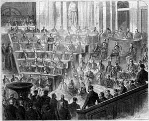 Reception of Henri Lacordaire at the Academy Francaise, January 24 by French School