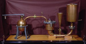 Reconstruction of a Steam Pressure Machine Invented by Denis Papin by French School