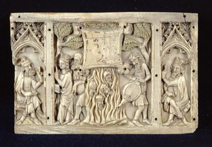 Relief depicting Scenes from the Life of St. Catherine of Alexandria by French School