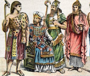 Religious Costumes in Antiquity: Portrait of an Egyptian High Priest, a Hebrew High Priest, an Assyrian King, and a Phoenician Priest