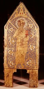 Reliquary chest of St. Calminius (detail) by French School