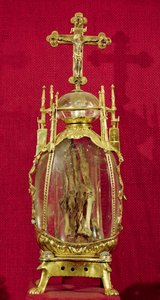 Reliquary containing the hand of St. Attalia by French School