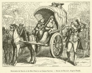 Meeting of Nuccia and Meo Patacca at Campo-Vaccino by French School