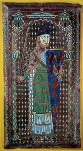 Representation of Geoffroi V (Geoffroy) Le Bel Plantagenet (Comte du Maine et d