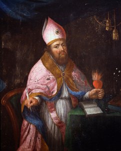 Representation of Saint Francis de Sales About to Write by French School