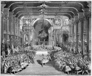 Representation of a Ballet: The Casino of Messina by French School
