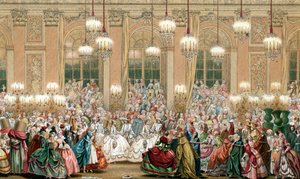 Representation of a Masquerade at the Court of King Louis XV by French School