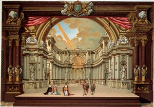 Representation of a Play by Moliere at the Theatre of the Chateau of Versailles by French School