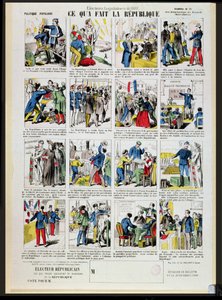 Republican propaganda in support of the foundation of the Third Republic by French School
