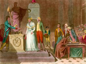 Republican wedding by French School