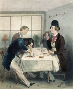 Restaurant in the rue Saint-Jacques in Paris, c.1840