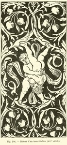 Reverse of an Italian Tarot Card
