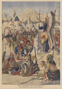 Revolt by the Apaches in Arizona by French School