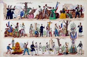 Revolution of February 1848: The Great Moments of the Uprising of February 23 by French School