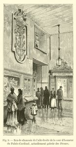 Ground Floor of the Right Wing of the Courtyard of Honor of the Palais-Cardinal, Currently Gallery of the Prows by French School