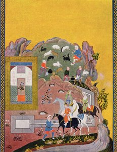 Rider and his harem, illustration for The Arabian Nights, 1895