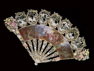 Rococo fan, 1730 by French School