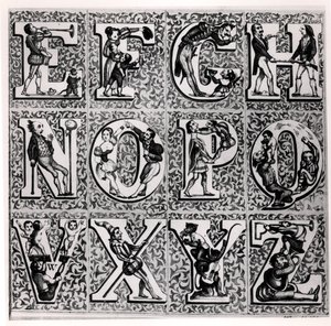 Romantic Alphabet by French School