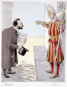 Rome - in Zola: 32 caricatures lustrant les romances de Zola by Lebourgeois, ed. Bernard & Cie, Paris