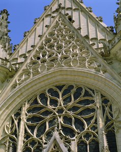 Rose window by French School