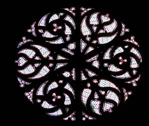 Rose window by French School