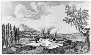 Royal Foundry at Le Creusot in 1787 by French School